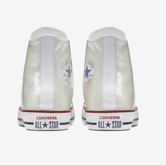 Converse White Lucite Cover High Top Sneaker - Picture 4 of 5